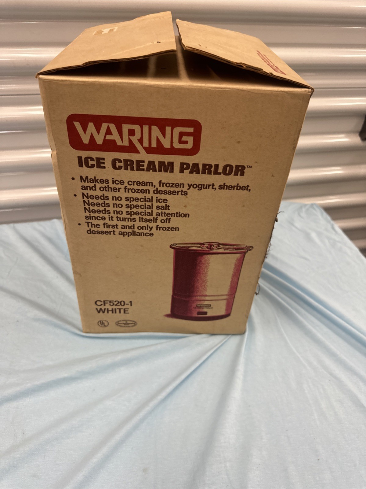 Vintage Waring Ice Cream Parlor CF520-1 Maker Complete w/ Box Manual Works