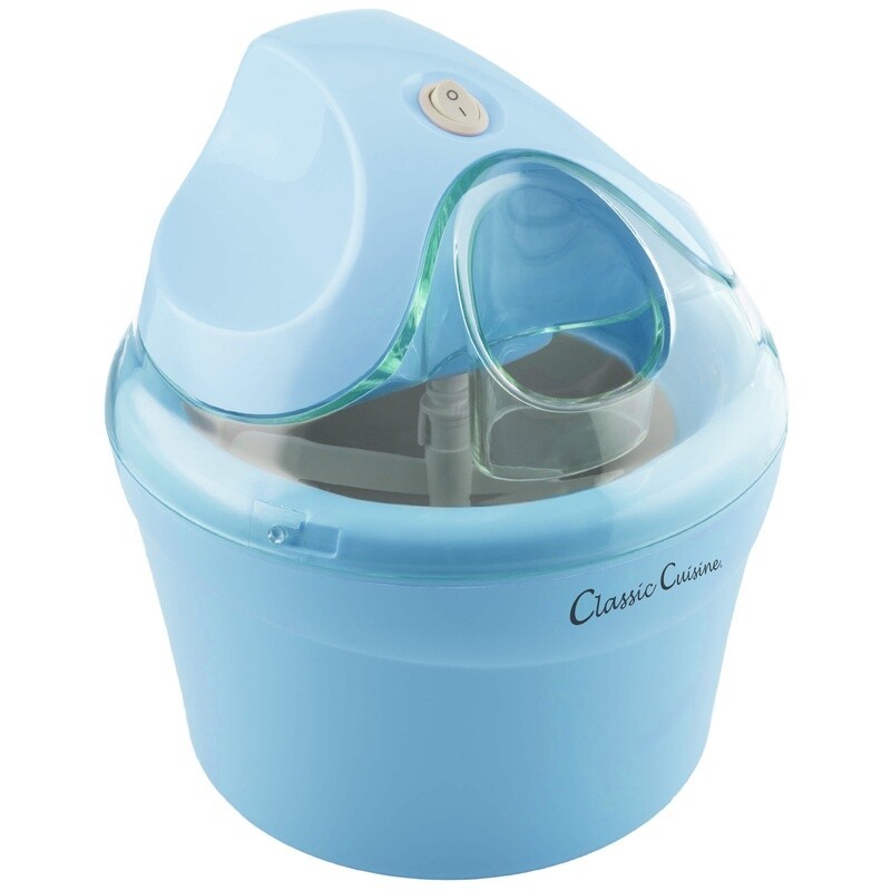 Electric Ice Cream Maker Gelato Sorbet Frozen Yogurt Easy to Use Compact Design