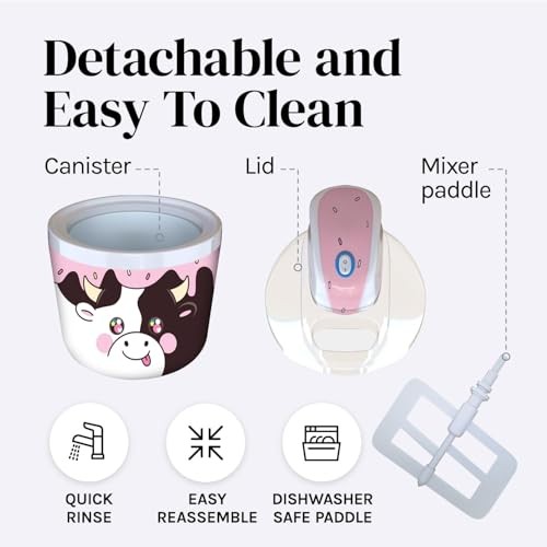 Electric Ice Cream Maker Machine for Kids – Countertop Soft Serve | A fun Cow