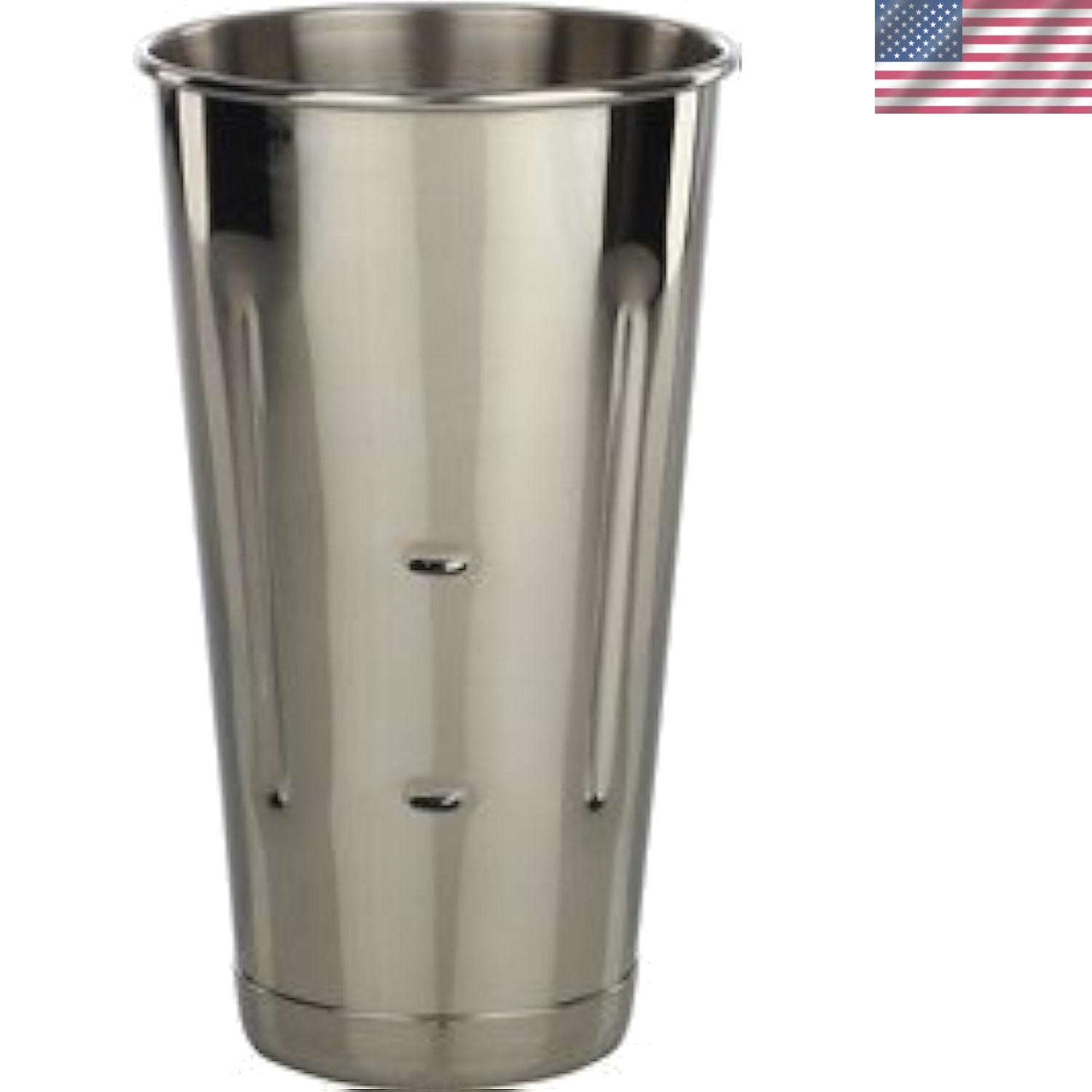 30 oz Brushed Stainless Steel Malt Milkshake Mixer Cup – Dishwasher Safe