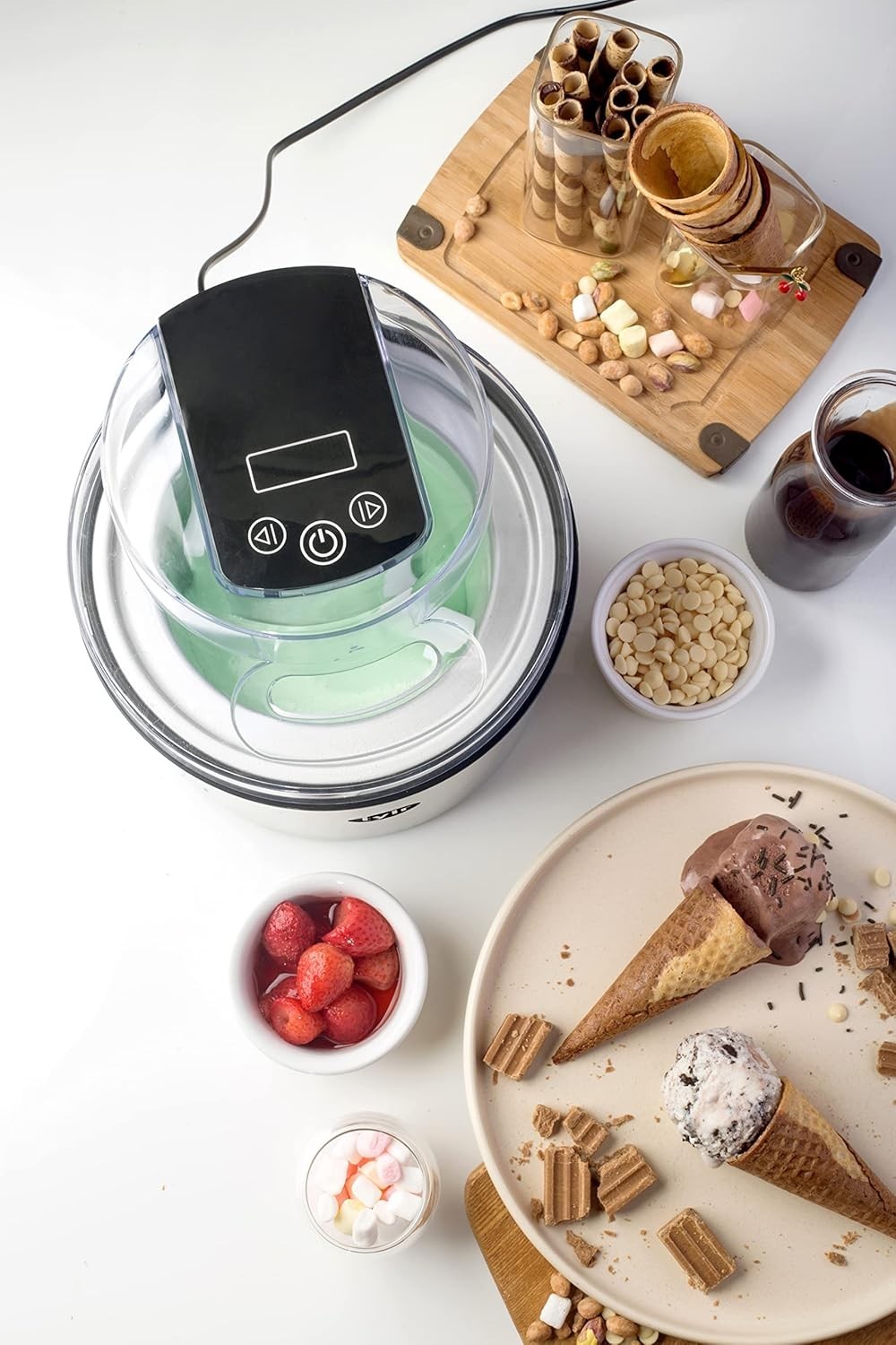 Tylr 2 Quarts Ice Cream Maker, Sorbet, Yogurt, Milkshakes, Smoothie and more