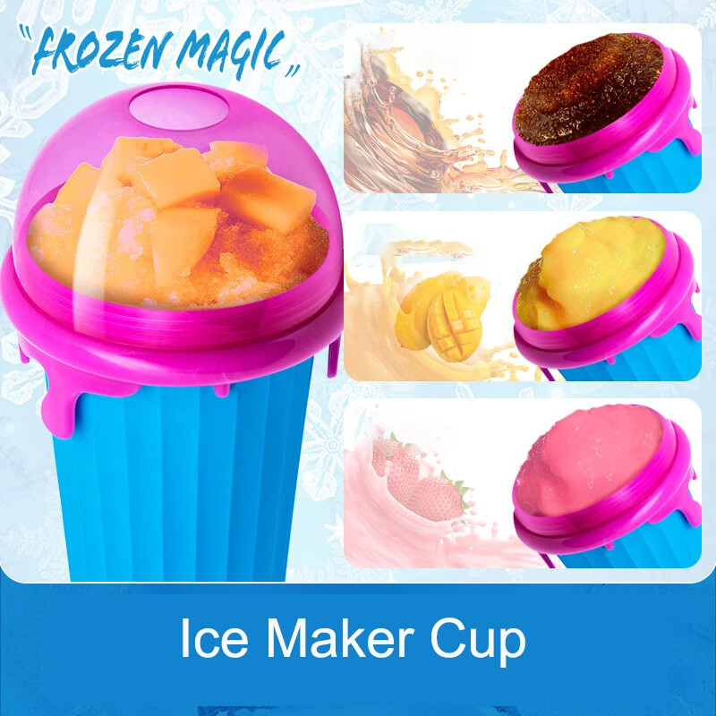 🎖️500 ml slush cup. Quick frozen smoothie. magic ice cream, slushy maker