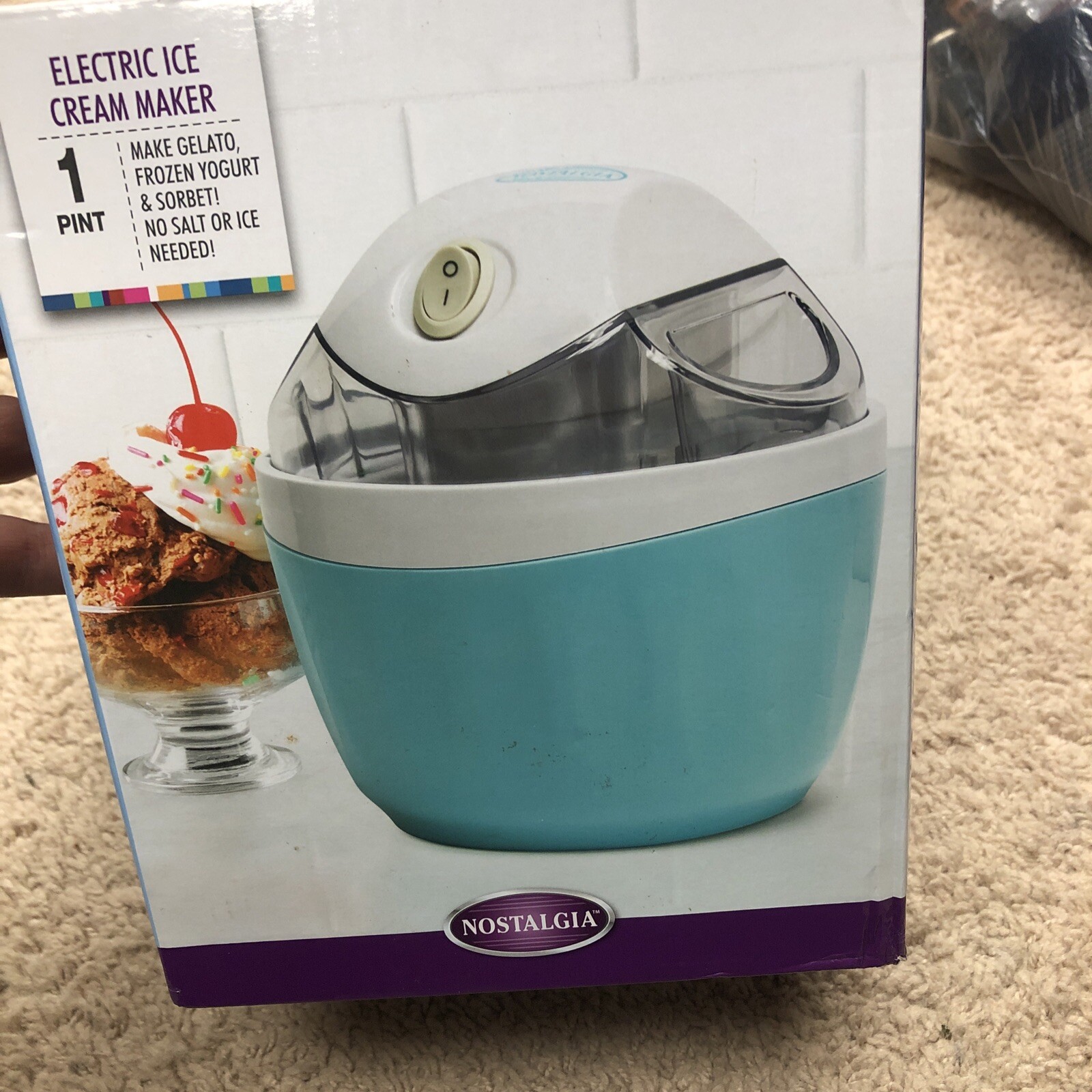 Nostalgia Electrics 1-Pint Electric Ice Cream Maker