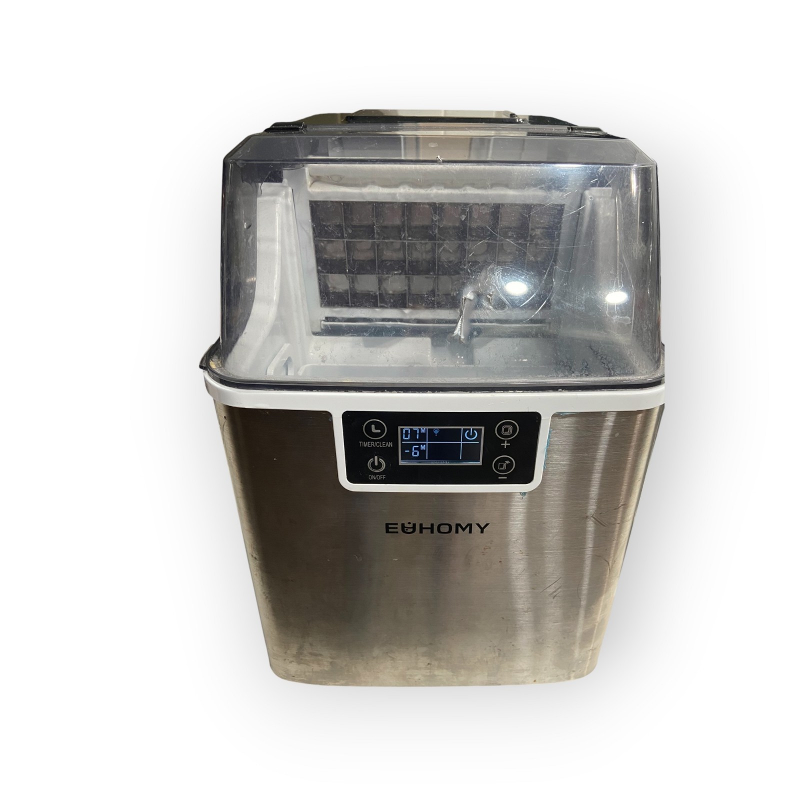 🍉 Euhomy IM-FP Countertop Ice Maker Stainless Steel 2.2L Portable Timer Clean