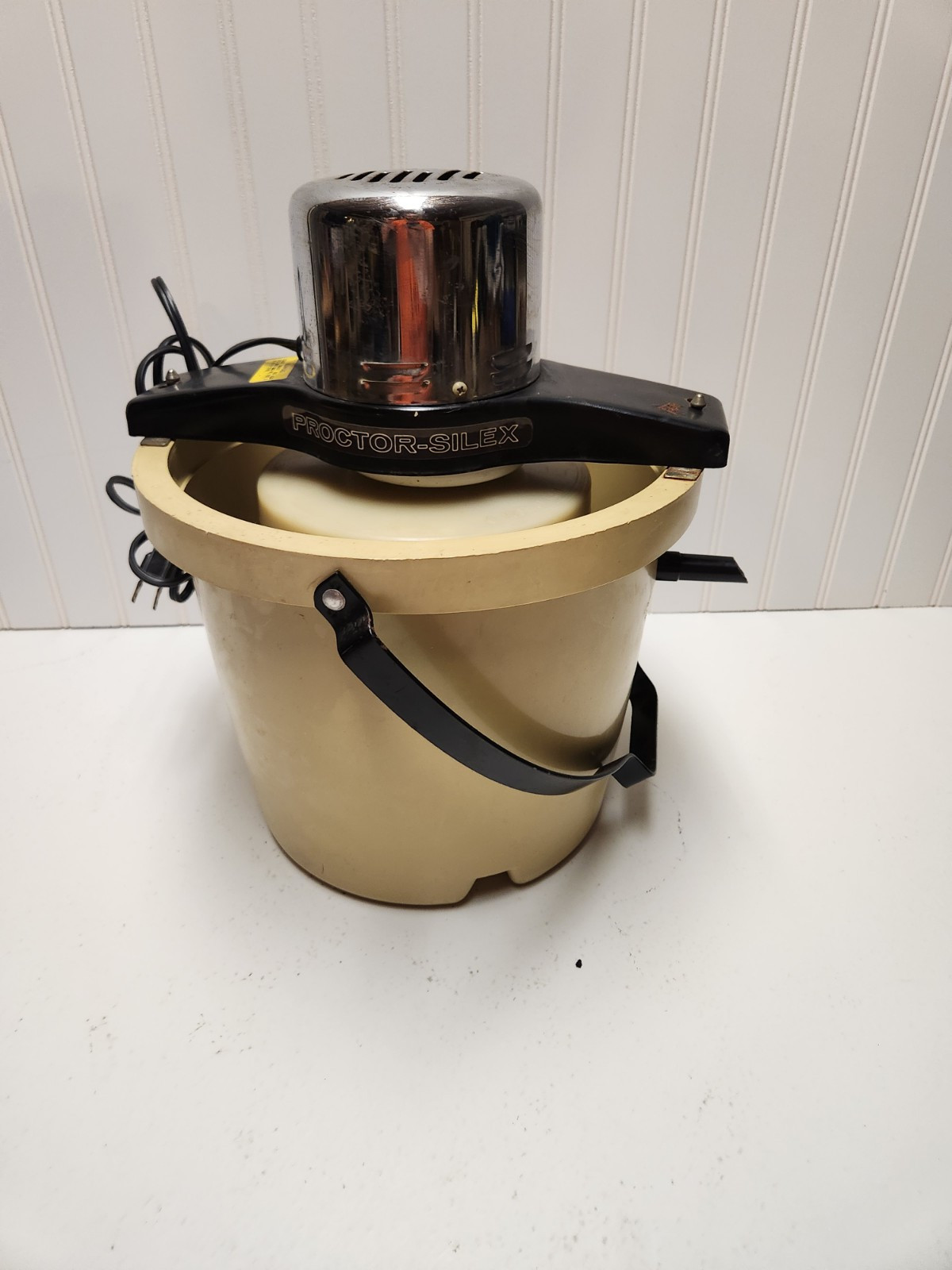 VTG Proctor Silex 4-Quart Electric Ice Cream Maker Churn USA Model F004HB Tested