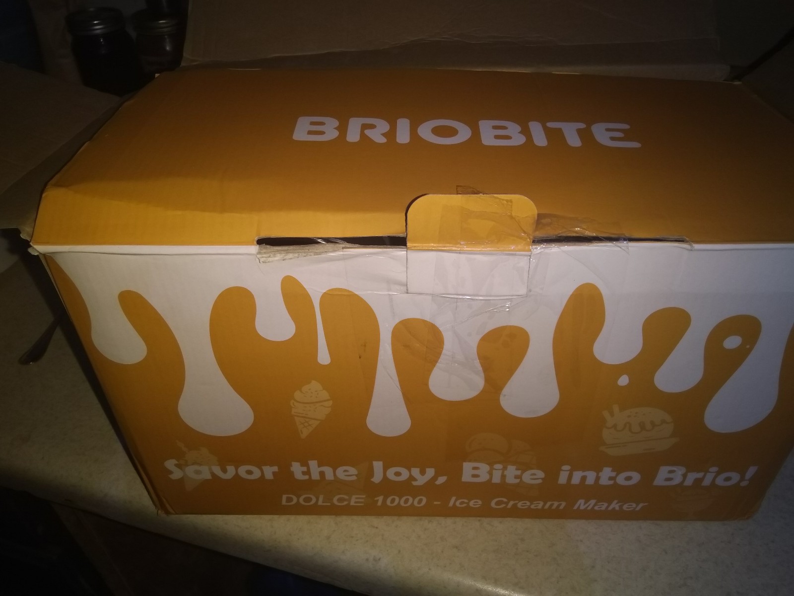 BRIOBITE Ice Cream Maker,Rechargeable Soft Ice Cream Machine Gelato, Milkshakes