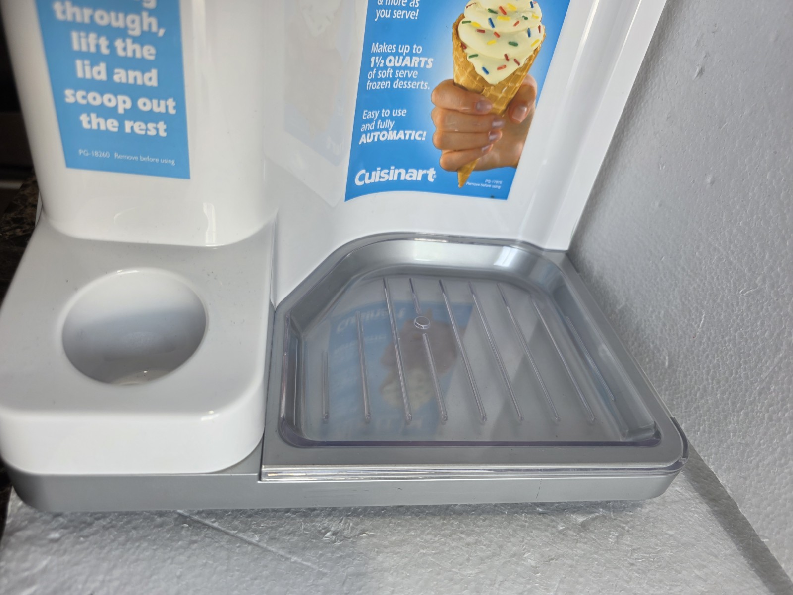 Cuisinart ICE-45 Mix It In Soft Serve 1.5 Quart Ice Cream Maker White TESTED