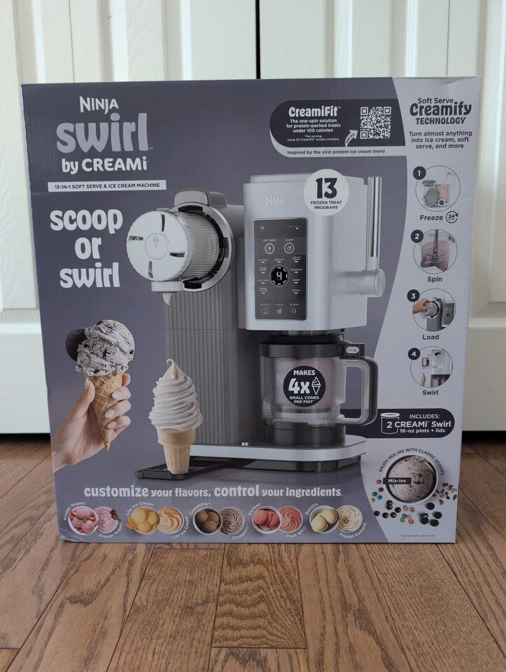 Ninja Swirl By Creami Ice Cream And Soft Serve Maker NC701