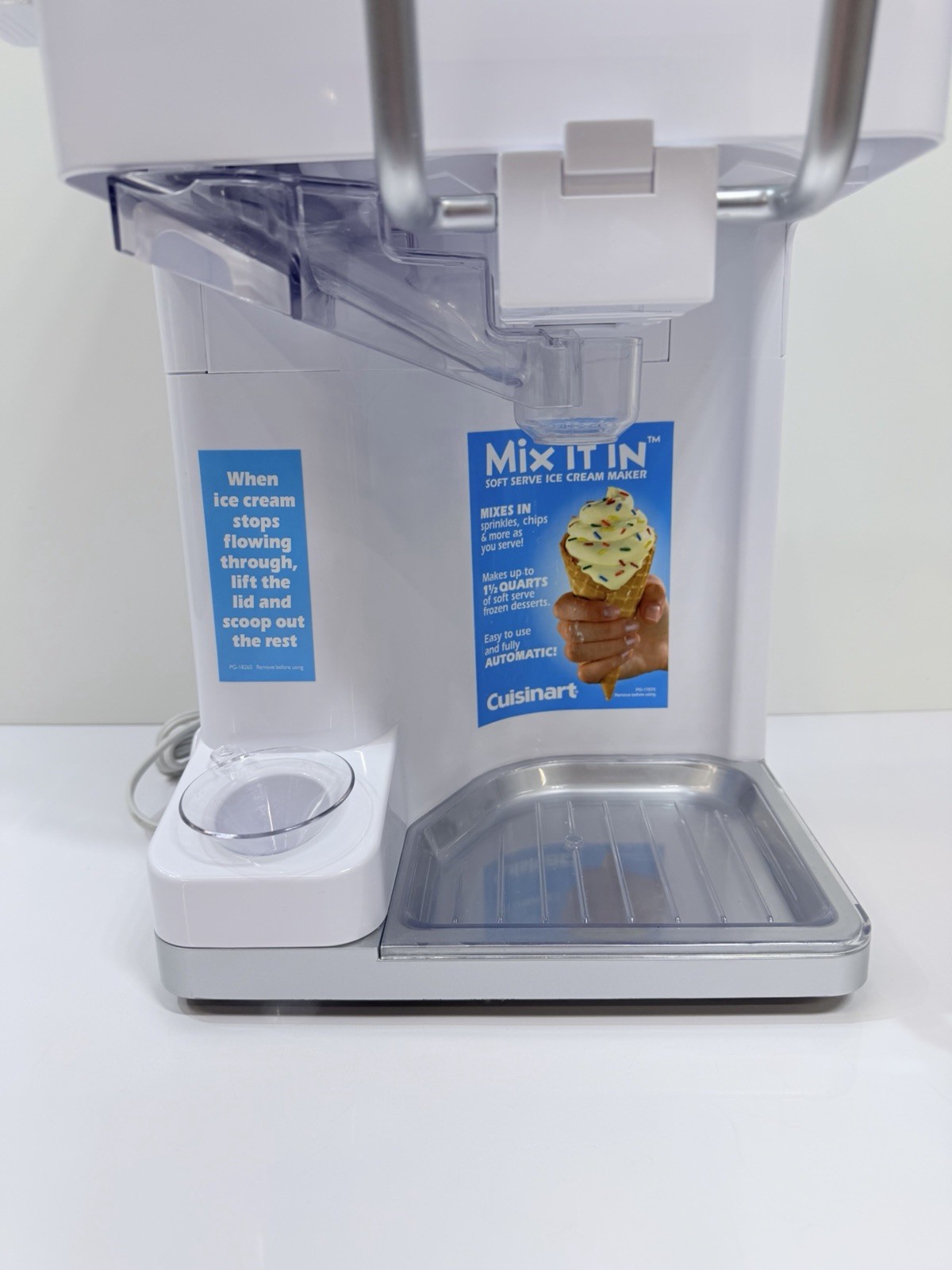 Cuisinart ICE-45 CRM Mix it In Soft Serve Ice Cream Maker White