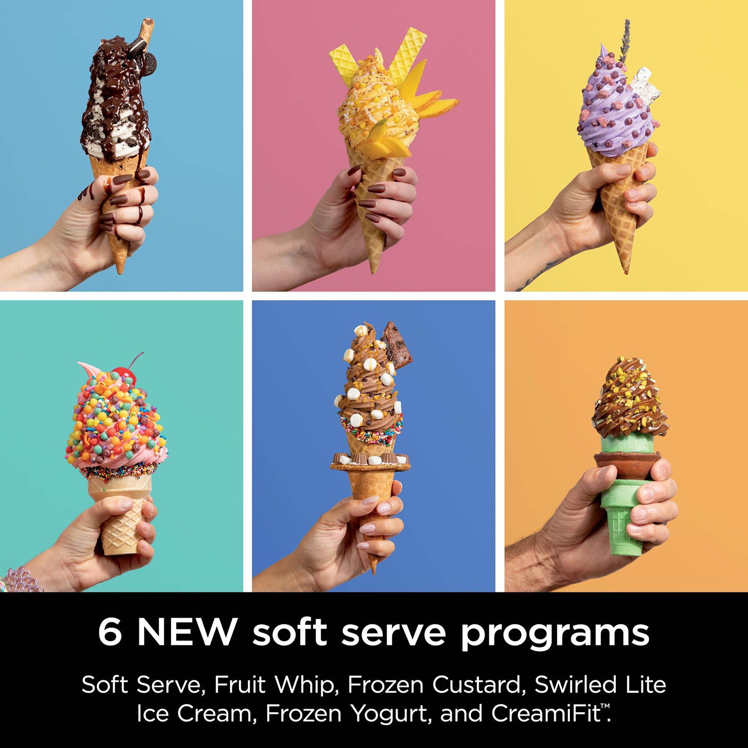 Ninja CREAMi Swirl 13-in-1 Soft Serve Ice Cream Machine – NC701