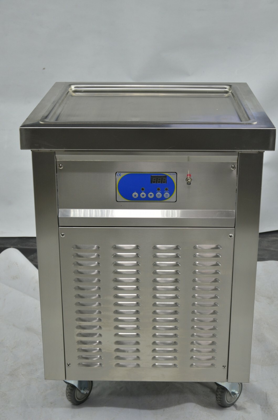 Kolice Commercial ETL 21″X21” Single Square Pan Fry ice Cream roll Machine