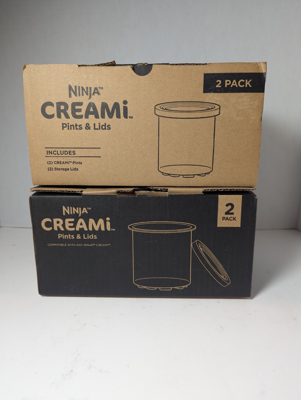 4 Pack Creami Pints Lids for Ninja NEW OEM GENUINE