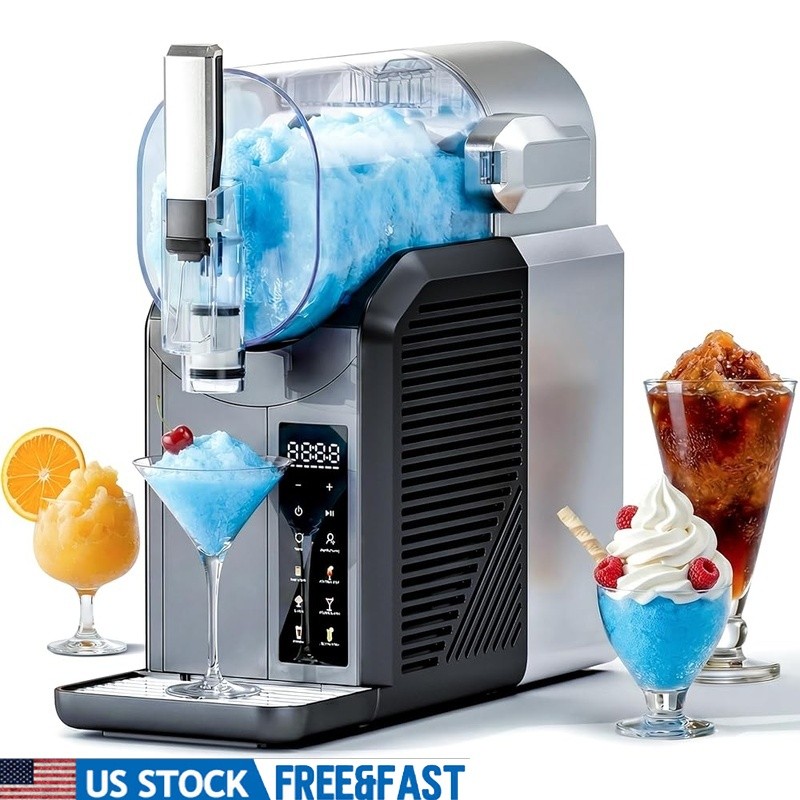 6-in-1 Slushie Maker Frozen Drink Machine W/ Self-Cleaning Recipe Guide New