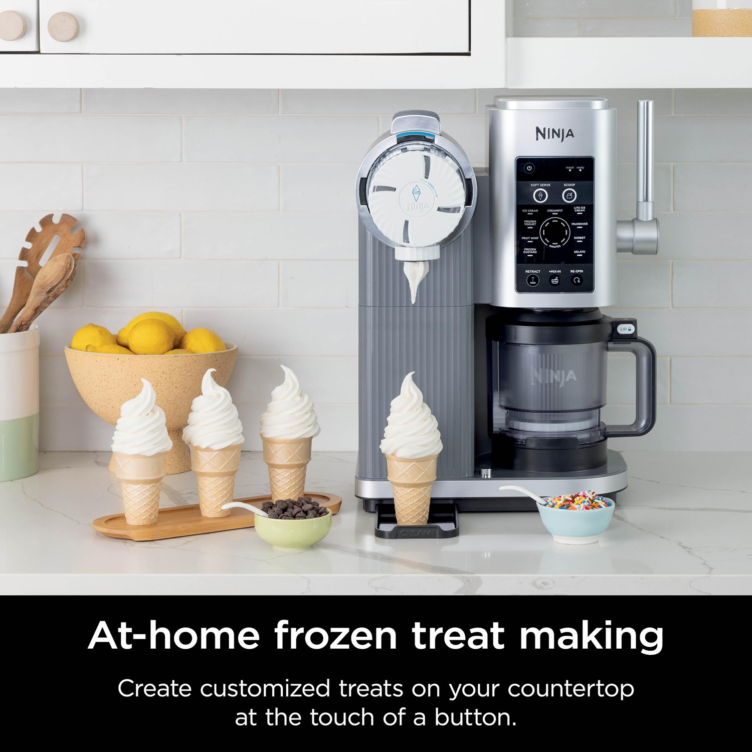 Ninja CREAMi Swirl 13-in-1 Soft Serve Ice Cream Machine – NC701