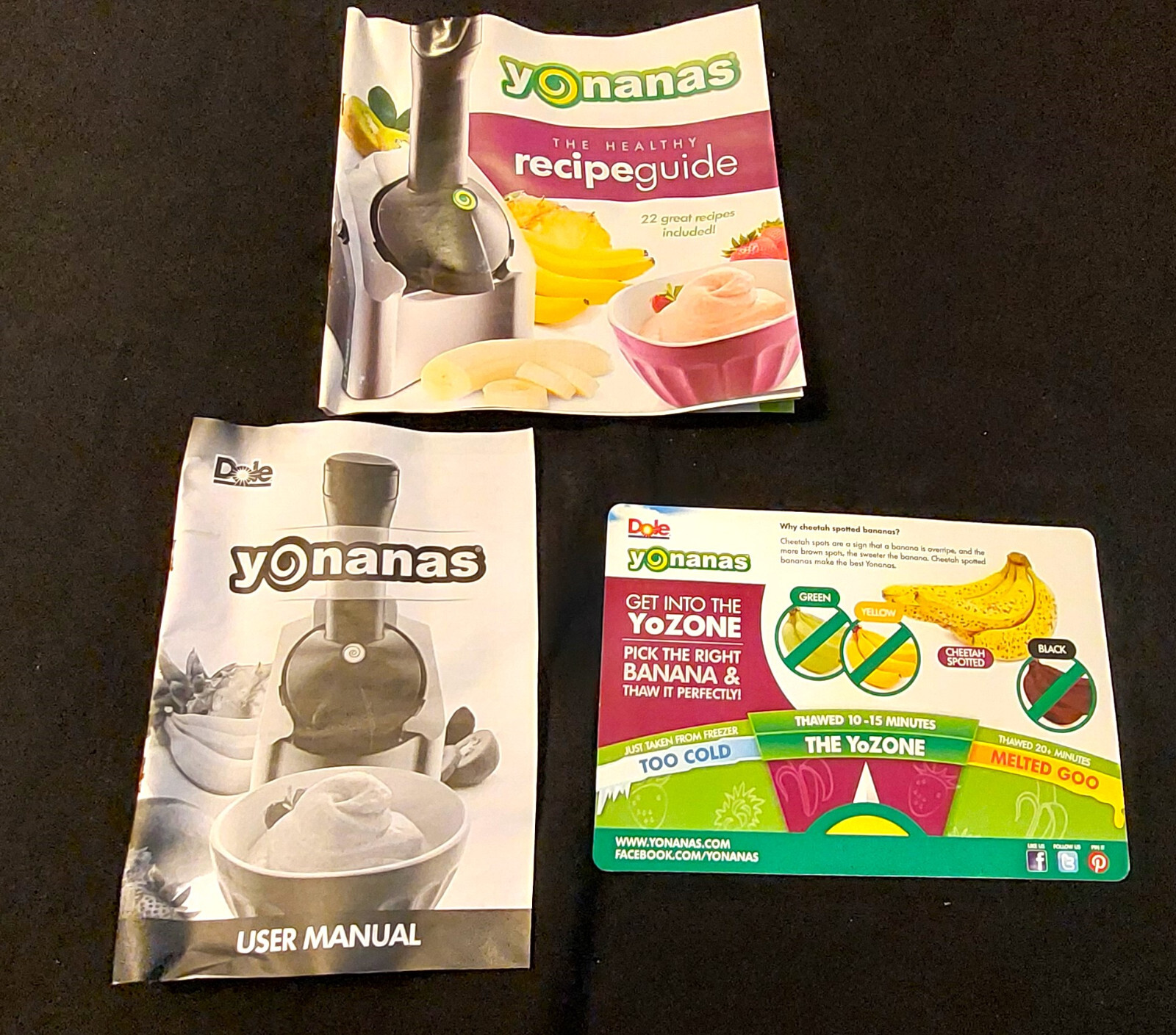 Dole Yonanas Ice Cream Treat Maker Machine Never Used- Works!