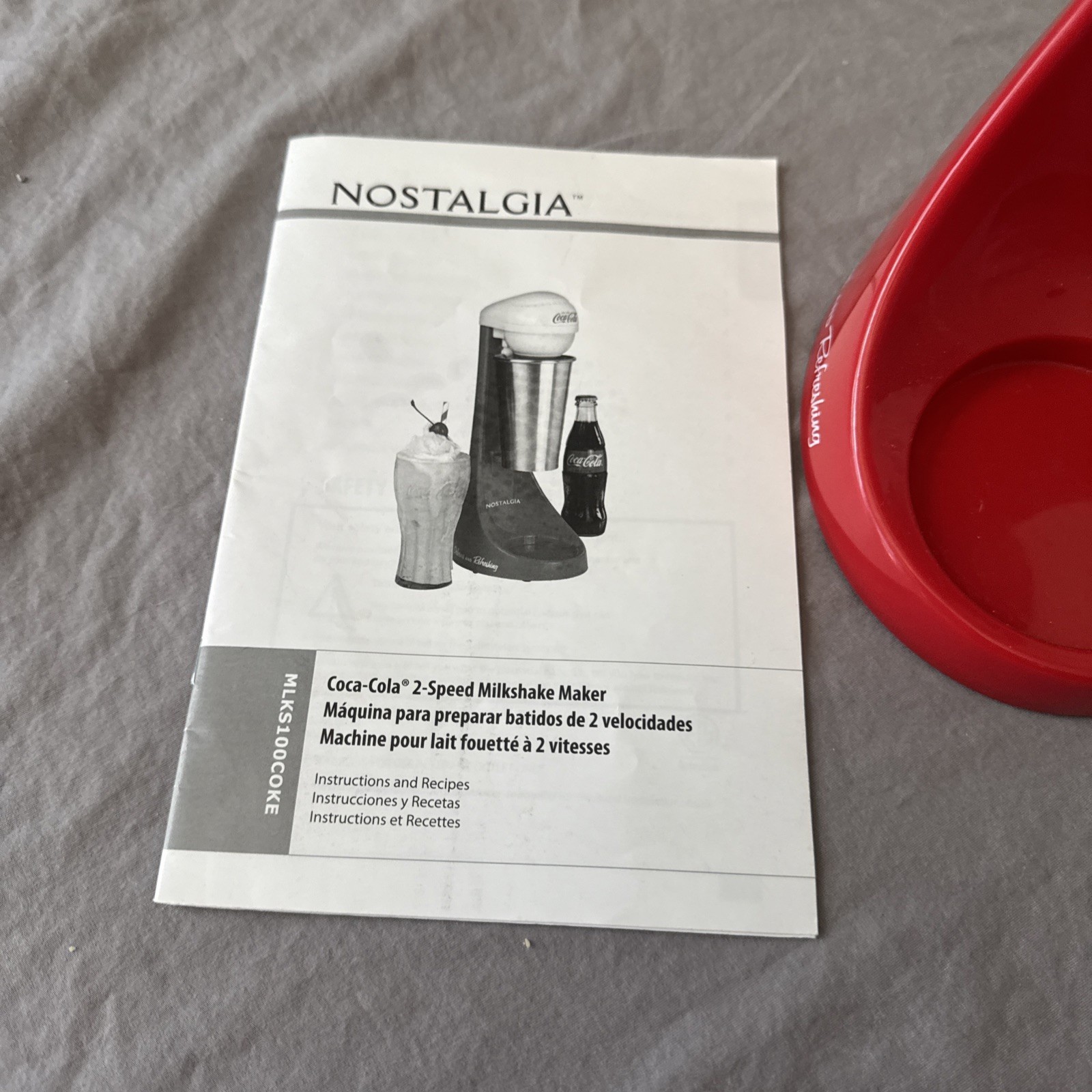 NOSTALGIA Coca-Cola Milkshake Maker 2-Speed Limited Edition