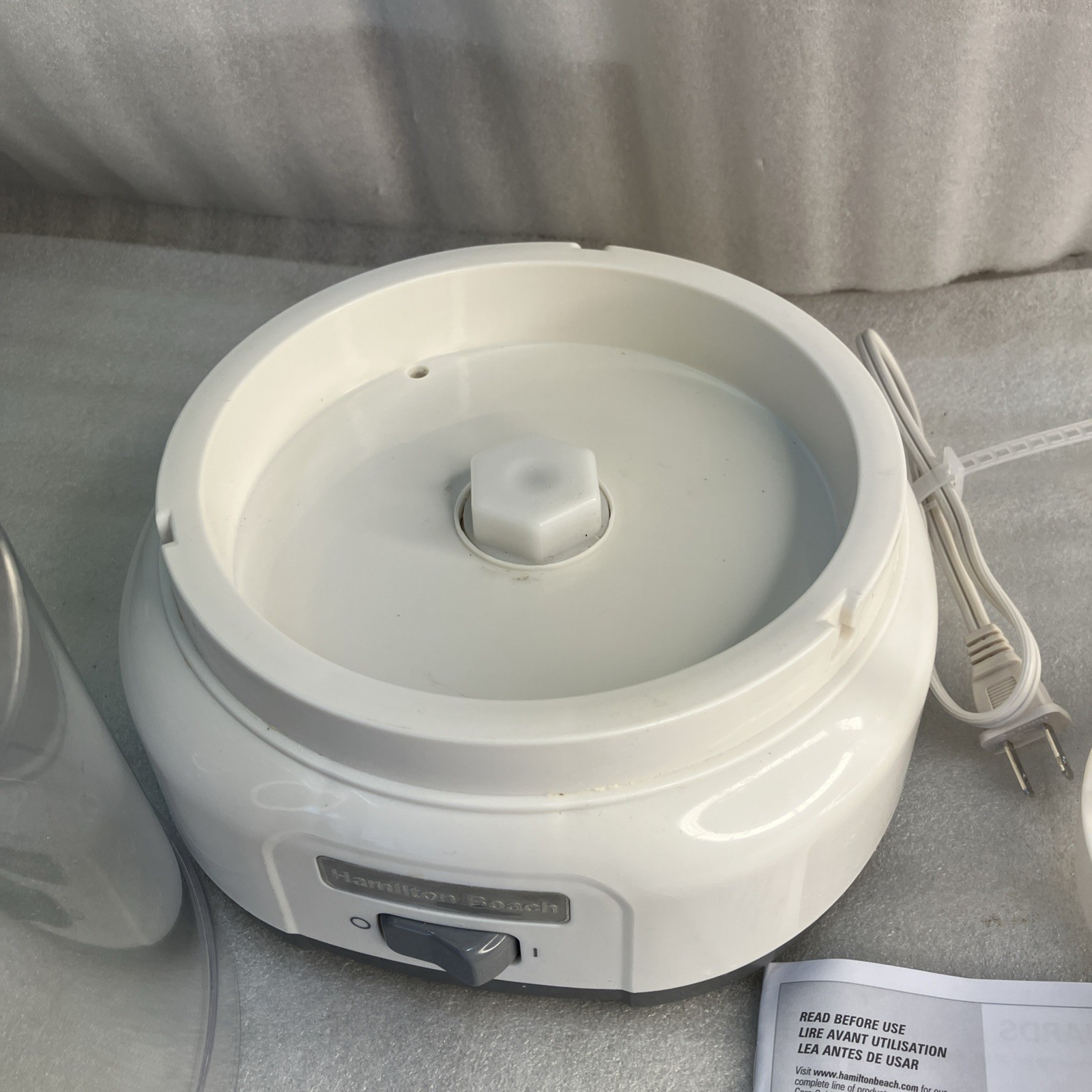 Hamilton Beach 68880 Ice Cream MakerParts, Base, Dome Lid Cover and Mixer Paddle