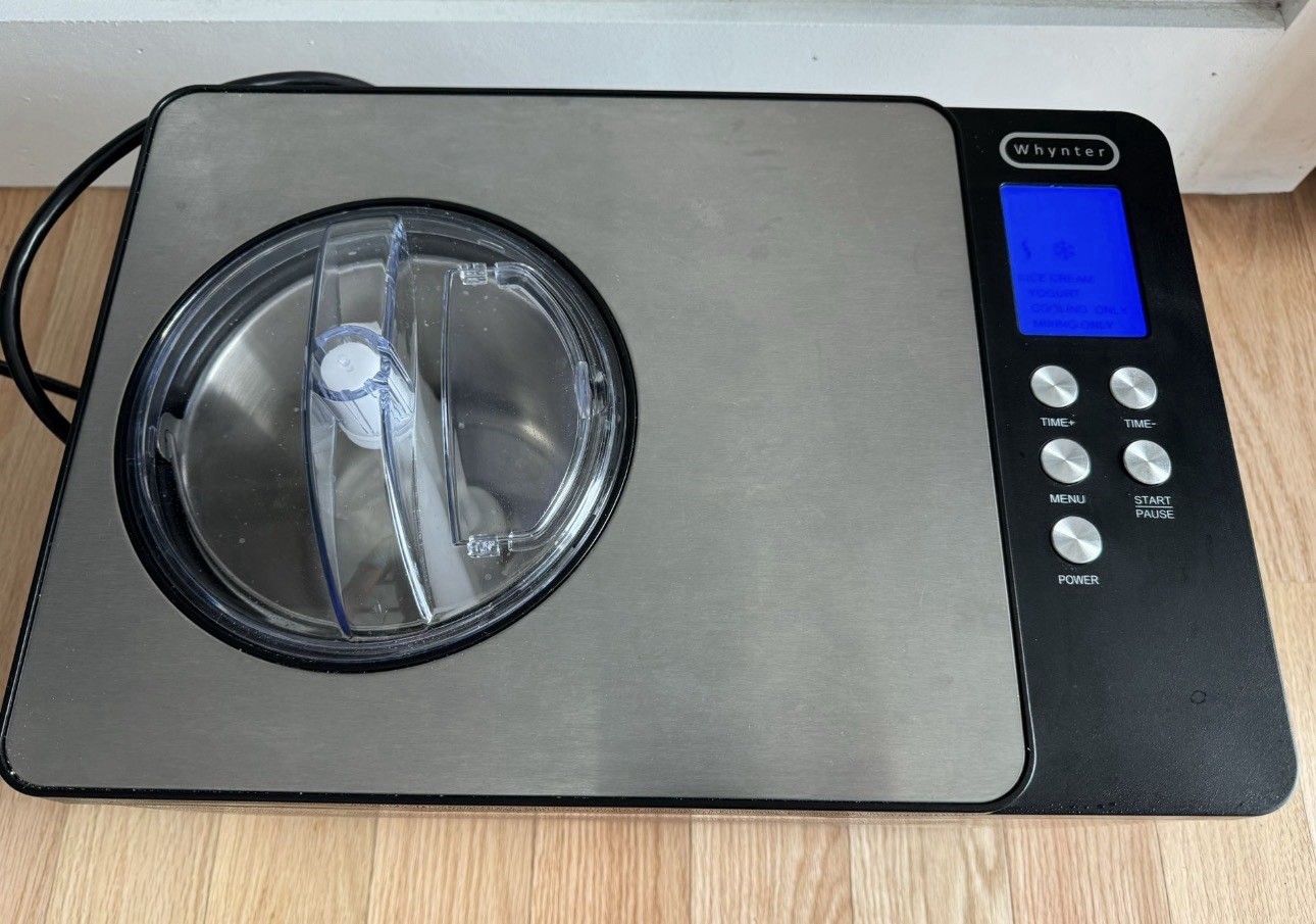 Whynter ICM-220SSY Electric Ice Cream Maker Compressor Stainless Steel