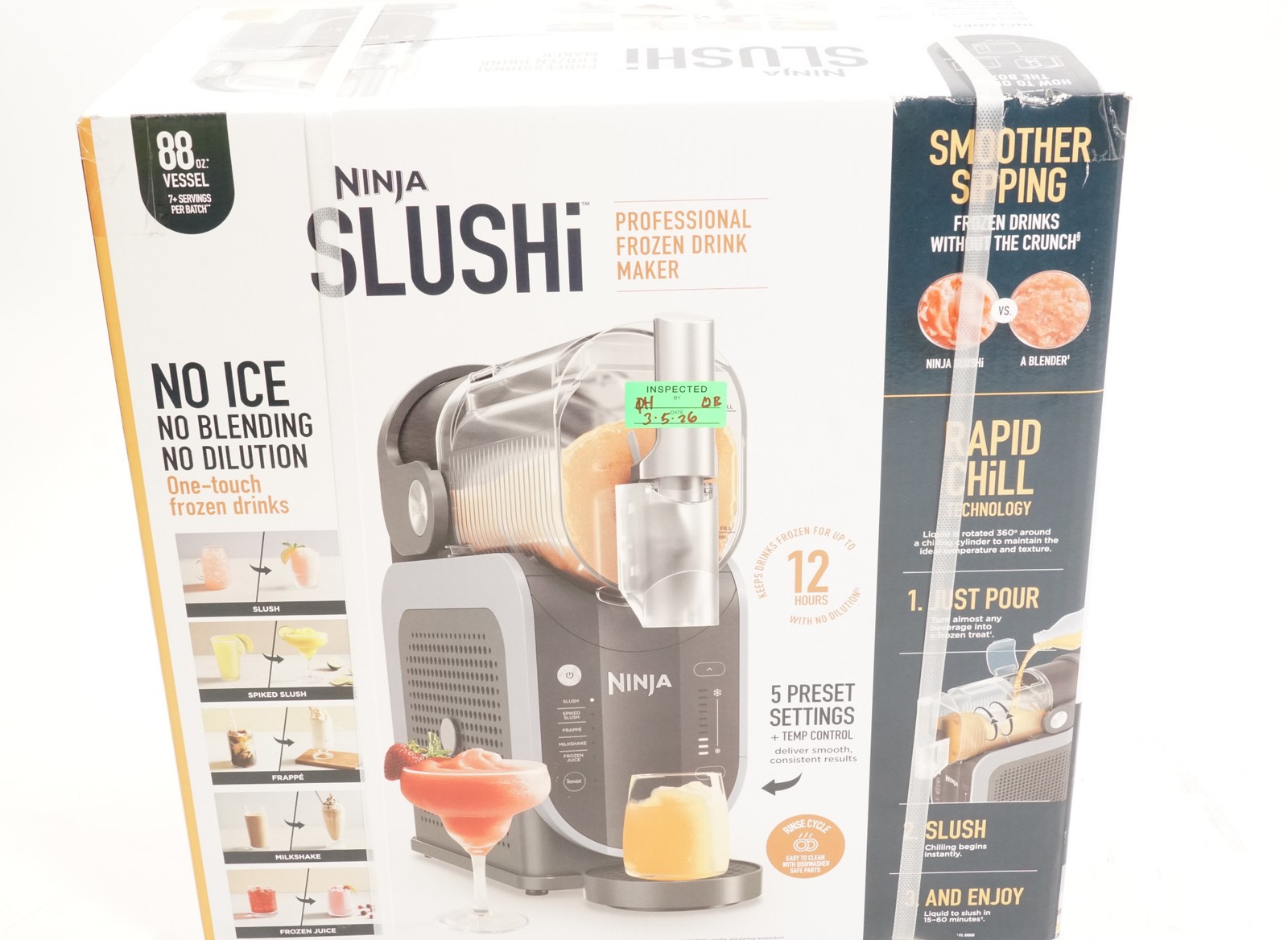 Ninja SLUSHi Professional Frozen Drink and Slushie Maker (Artic Blue/Gray)