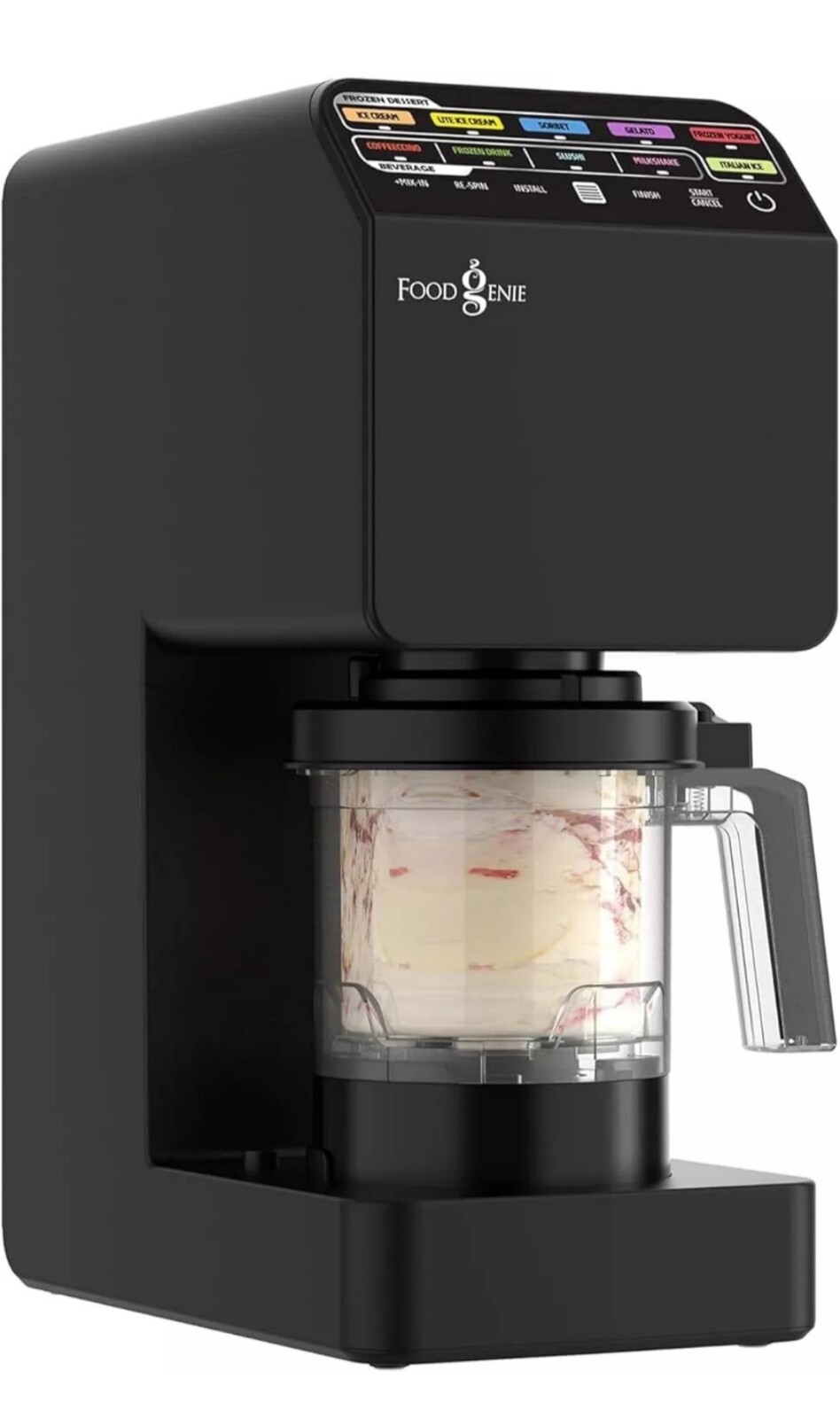 Food Genie: Dessert Station – Black – 11-In-1 Ice Cream & Frozen Treat Maker