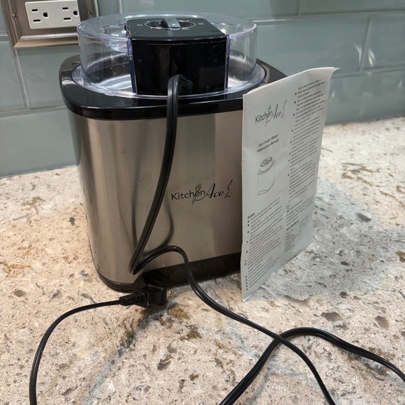 Kitchen Ace SU-581 Ice Cream Maker 2.0L Stainless Steel 12W