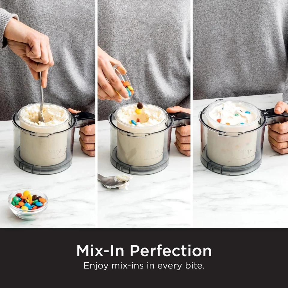 Ninja CREAMi 7-in-1 Ice Cream & Sorbet Maker with Additional Pints – 4 Pints