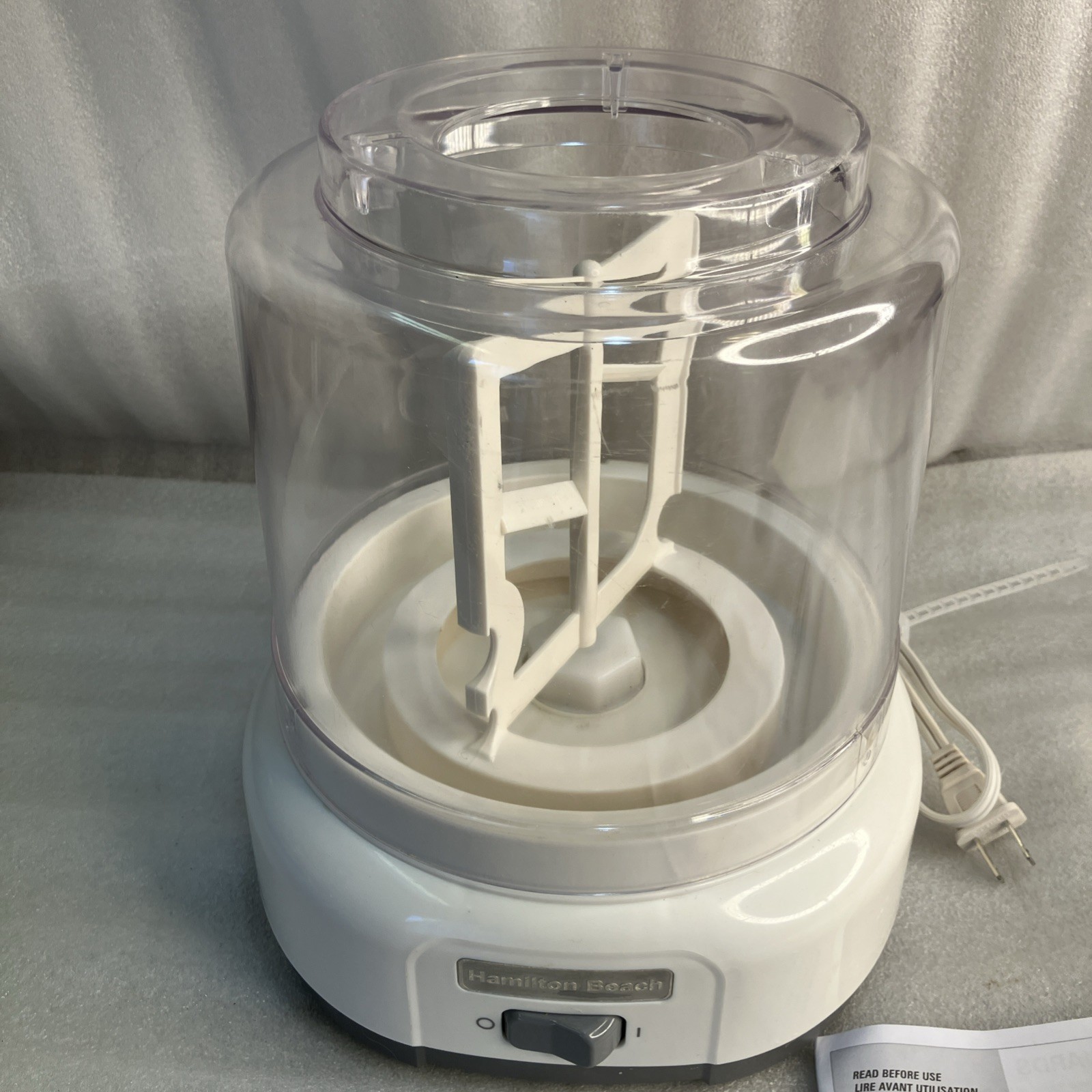 Hamilton Beach 68880 Ice Cream MakerParts, Base, Dome Lid Cover and Mixer Paddle