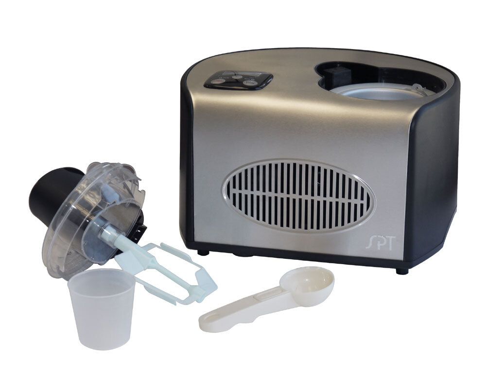 Sunpentown KI-15 Stainless Steel 1.5 Quarts Digital Controls Ice Cream Maker