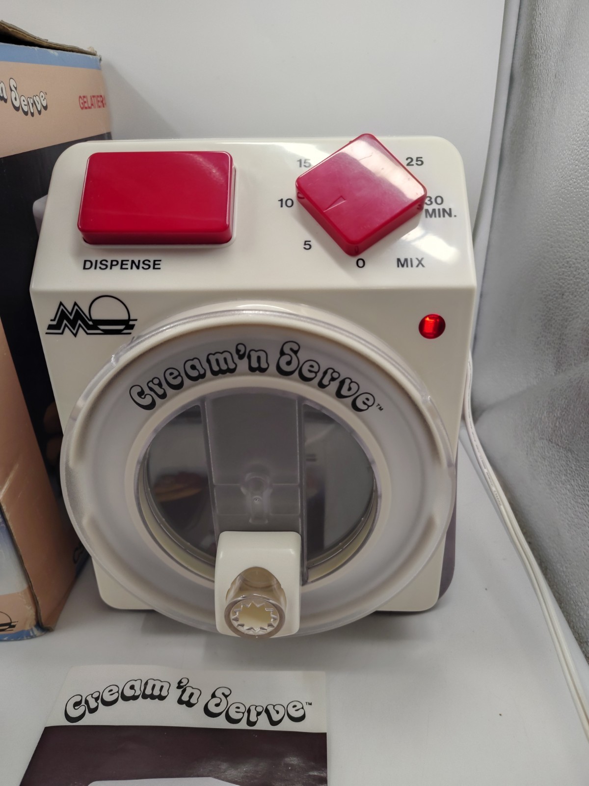 Vintage Cream N Serve Soft Ice Cream Maker & Dispenser Gelatiera C528206