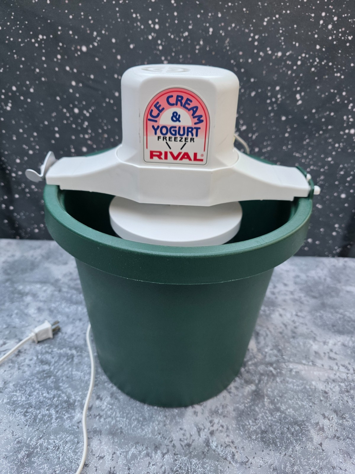 Rival Electric Ice Cream Maker Model 8401 GR Green Color TESTED WORKING