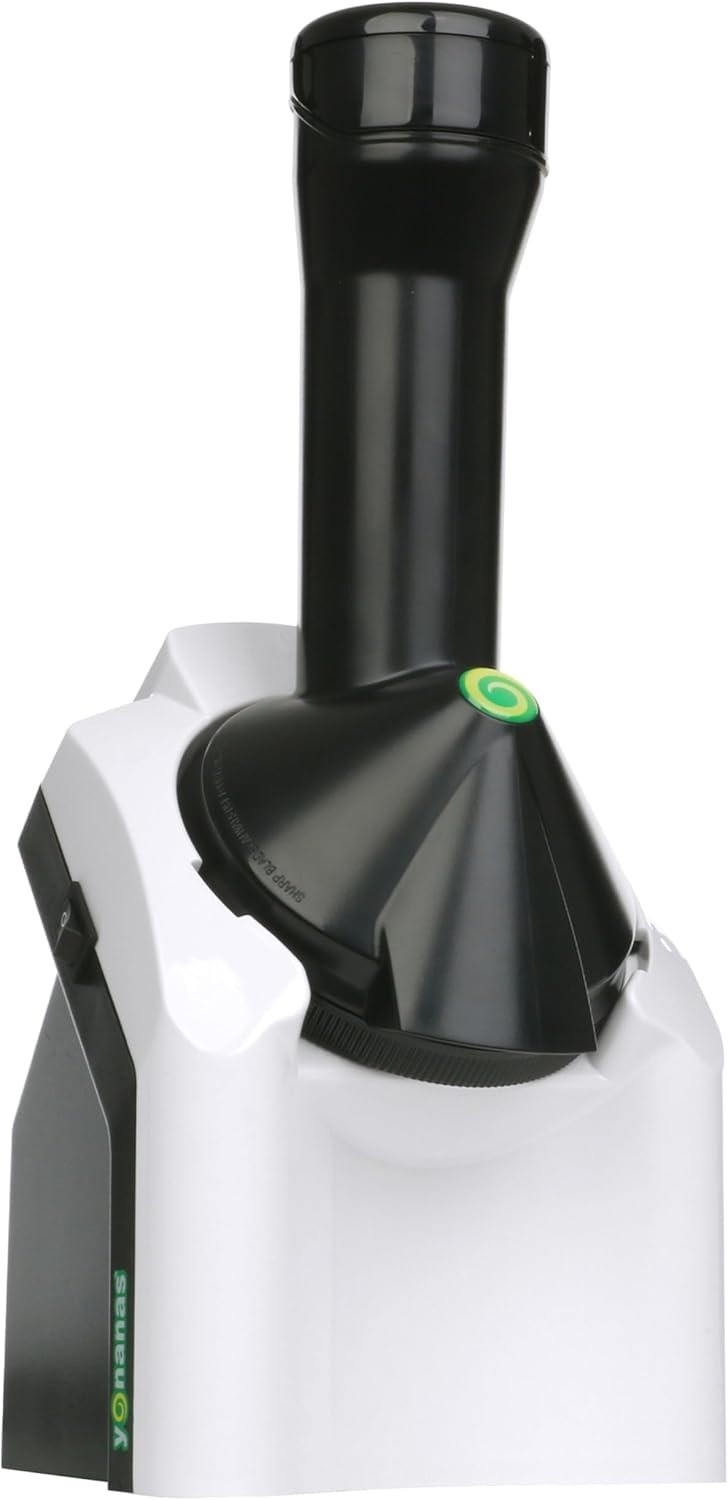 Yonanas 902WH Frozen Fruit Soft Serve Dessert Maker, BPA Free, + 36 Recipes