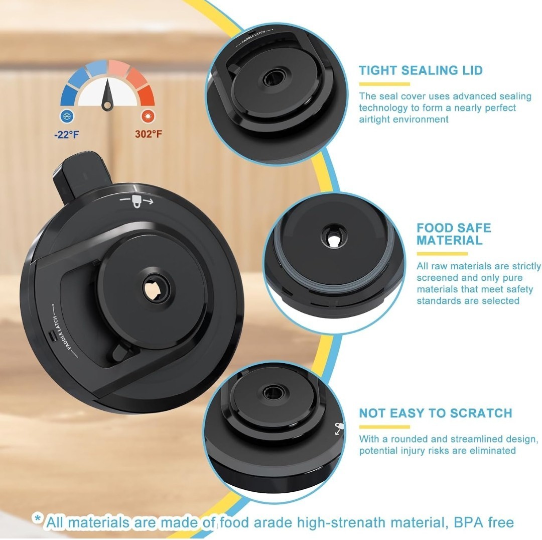 Ninja CREAMi NC300 NC301 Replacement Lid & Blade Kit Ice Cream Maker New