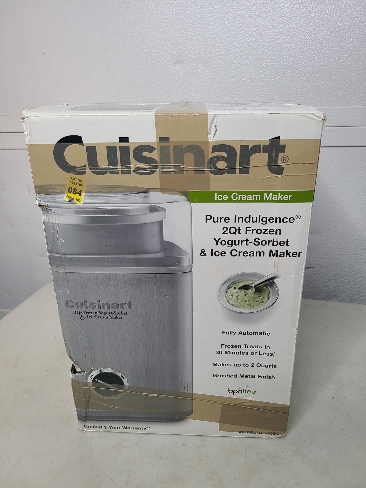 Cuisinart Ice Cream Maker 2Qt. Ice-30BC