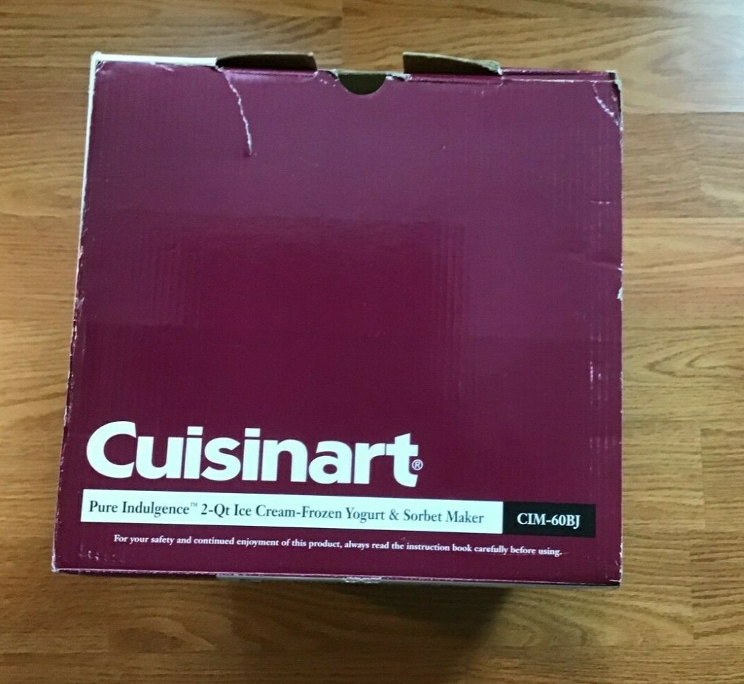 Cuisinart Pure Indulgence 2 QT Ice Cream Frozen Yogurt & Sorbet Maker CIM-60BJ