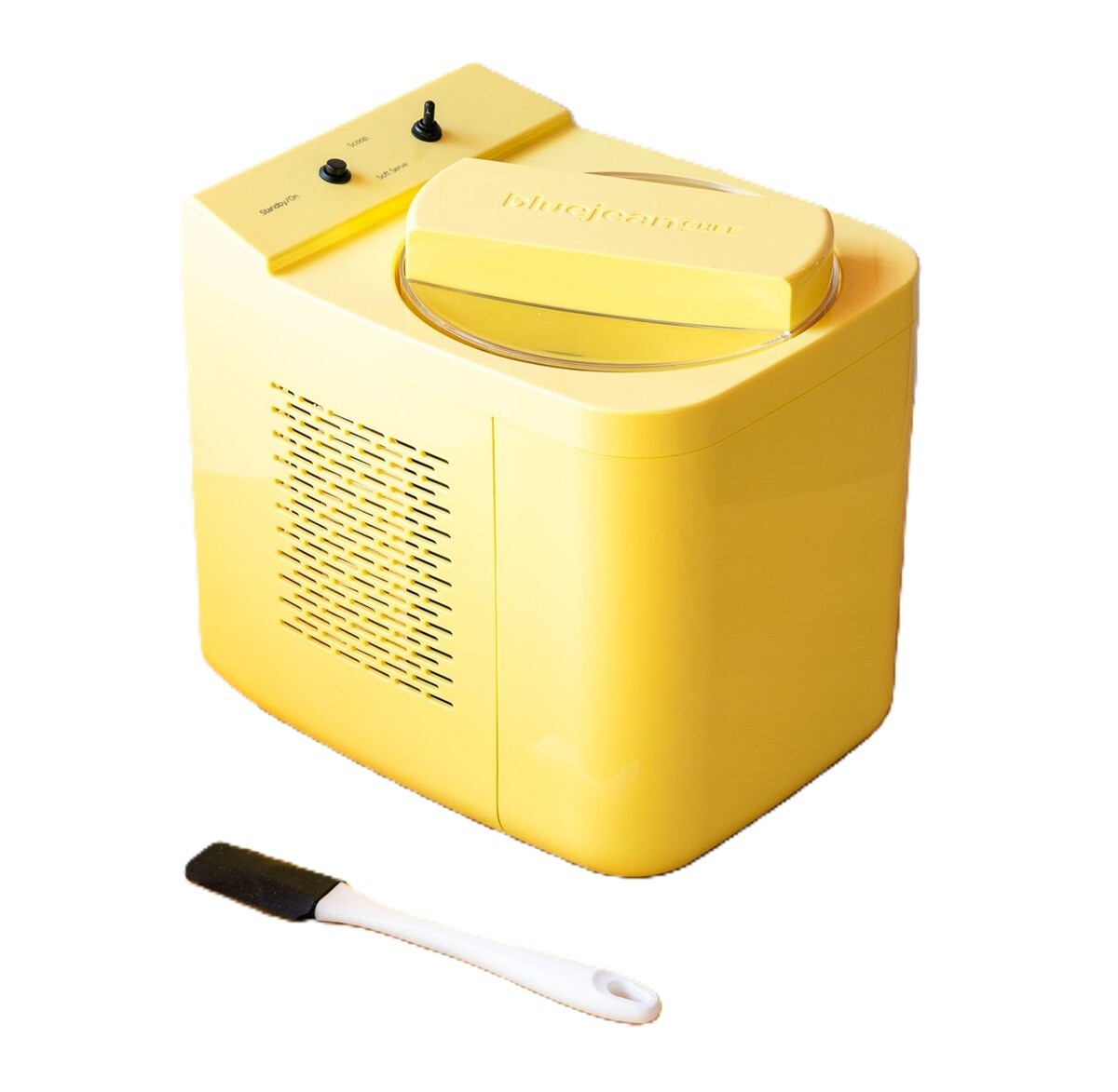 Blue Jean Chef 1Quart Thermoelectric Ice Cream Maker Butter Yellow