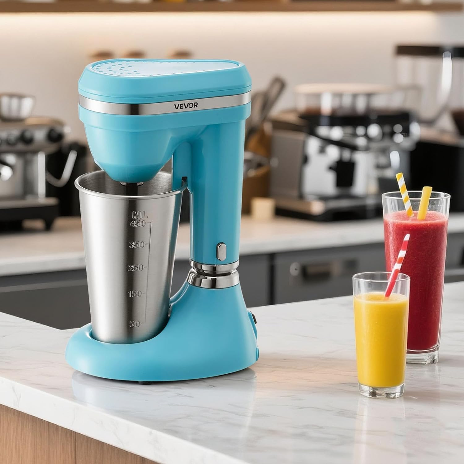 Milkshake Maker, 100W Milk Shake Maker Mixer, Single Head Drink Mixer Blender Ma