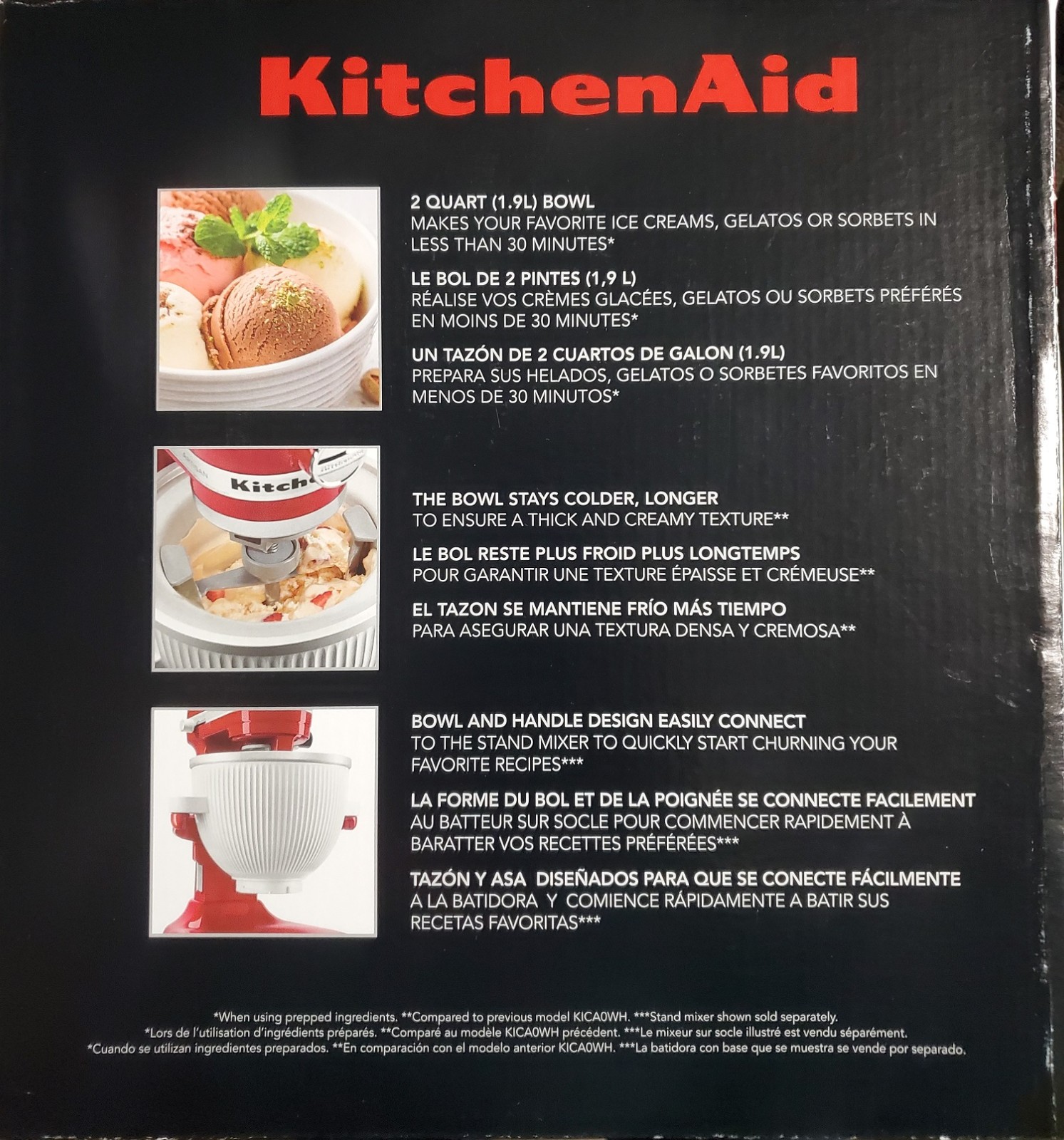 Kitchenaid Stand Mixer Ice Cream Maker Attachment KSMICM