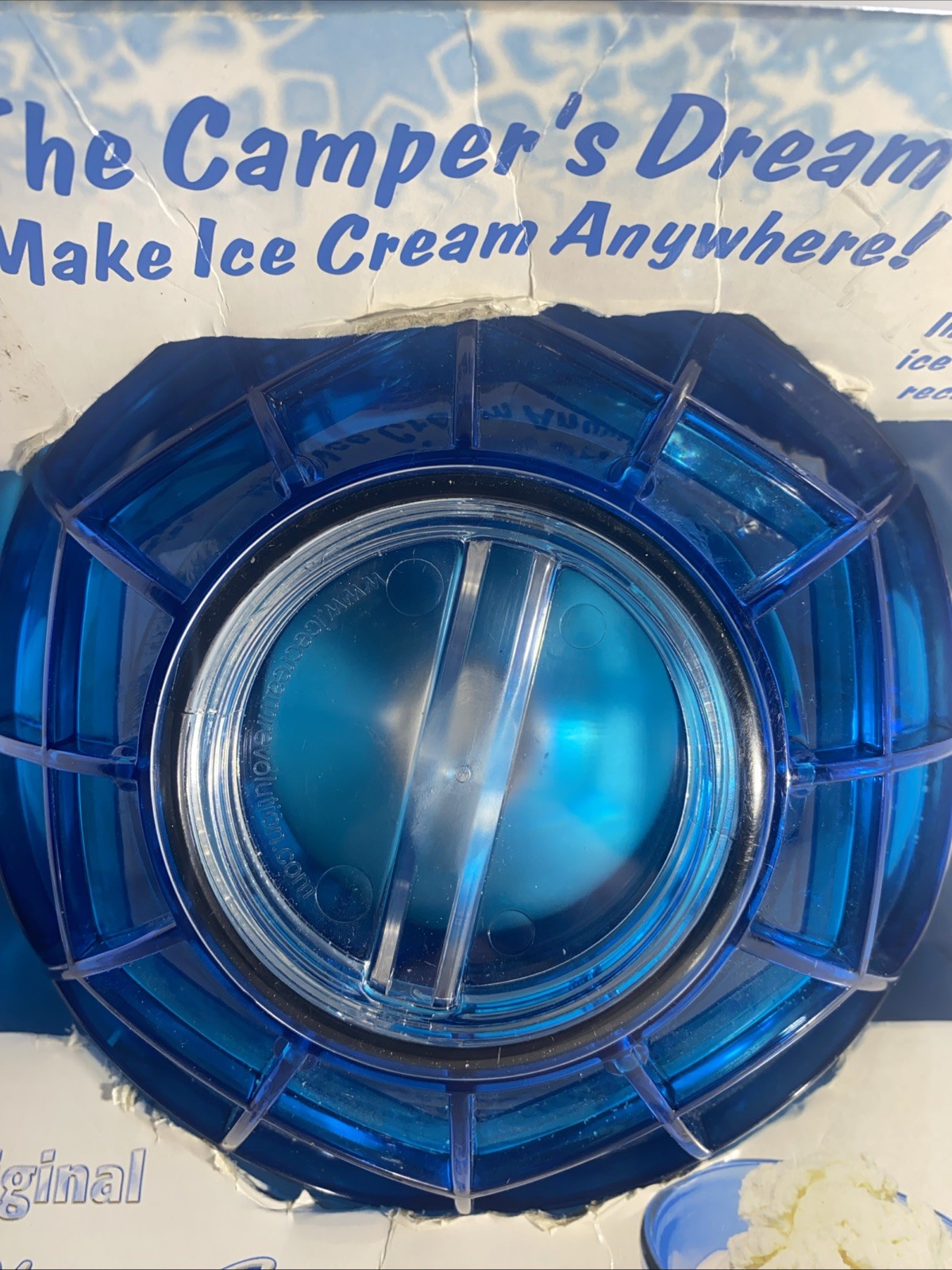 The Original Play & Freeze Ice Cream Maker Ball Blueberry 1 Pint In Box Complete