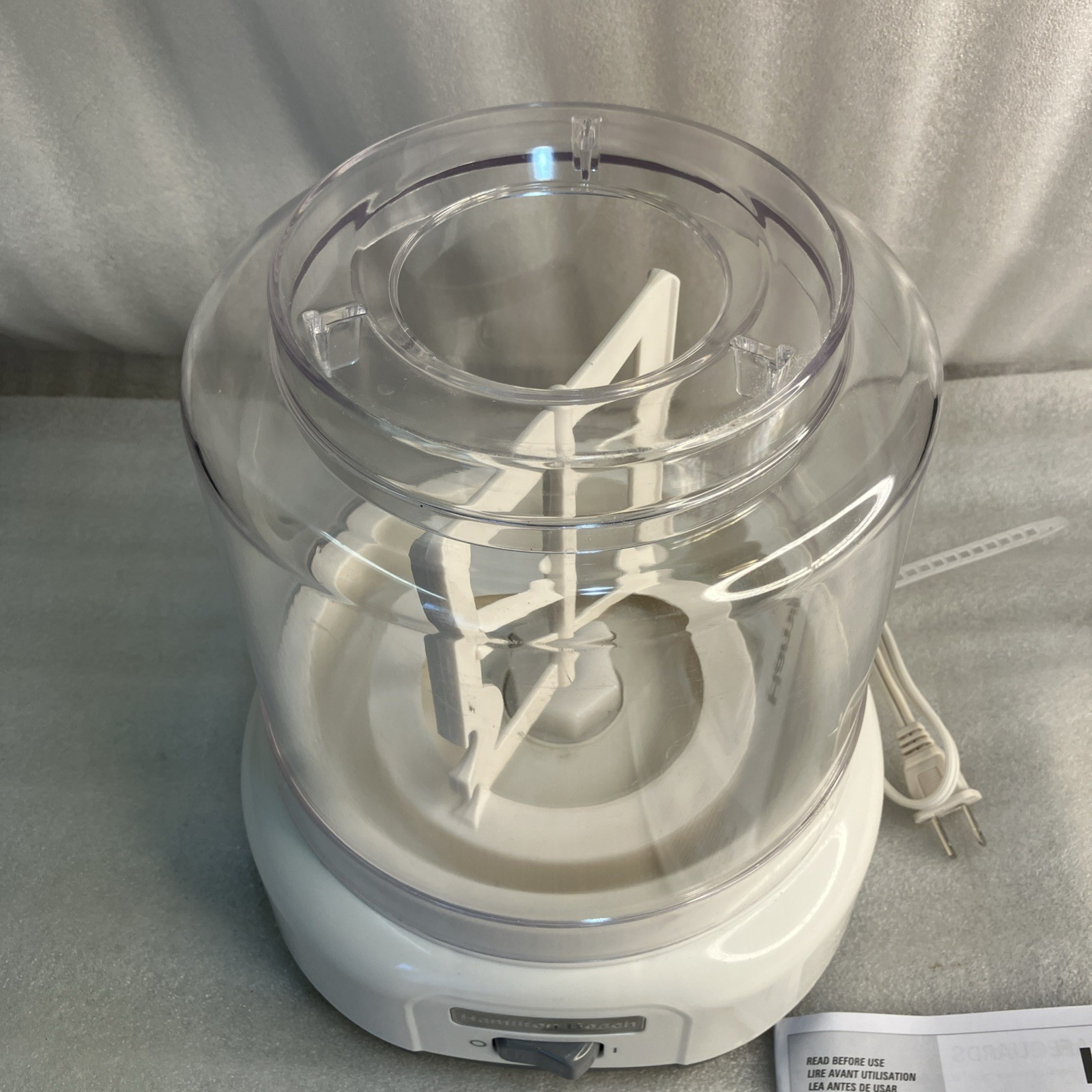 Hamilton Beach 68880 Ice Cream MakerParts, Base, Dome Lid Cover and Mixer Paddle