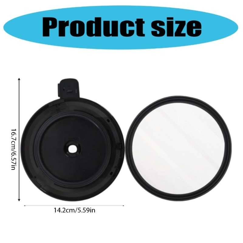 Reusable Outer Bowl Lid Ice Cream Maker Replacement Component ABS Texture