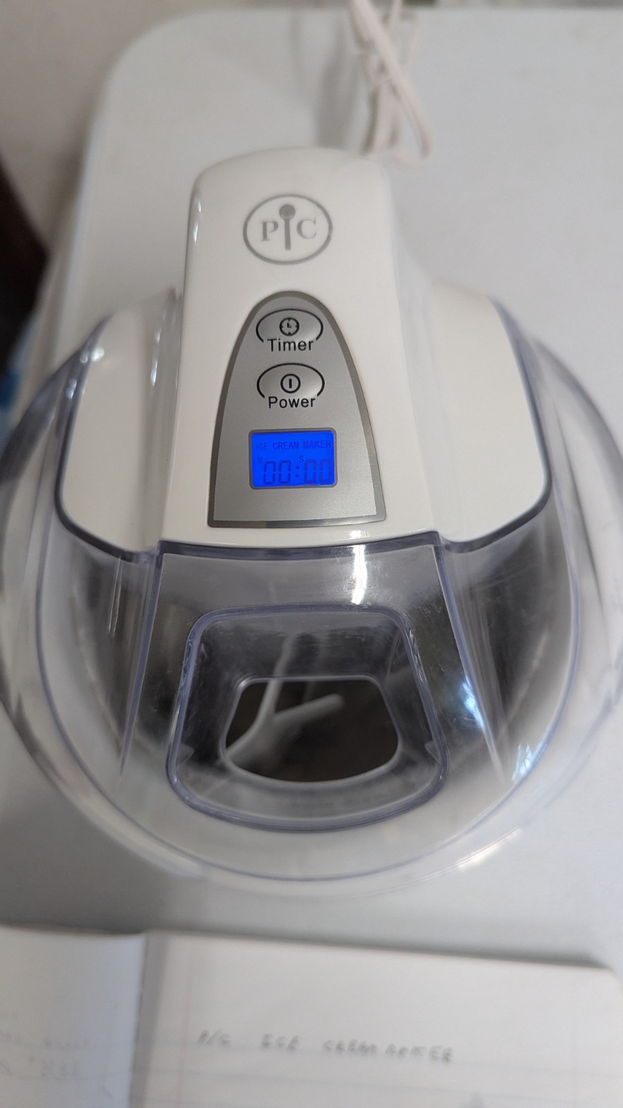 Pampered Chef Compact Electric Ice Cream Maker 1Qt Model 1534