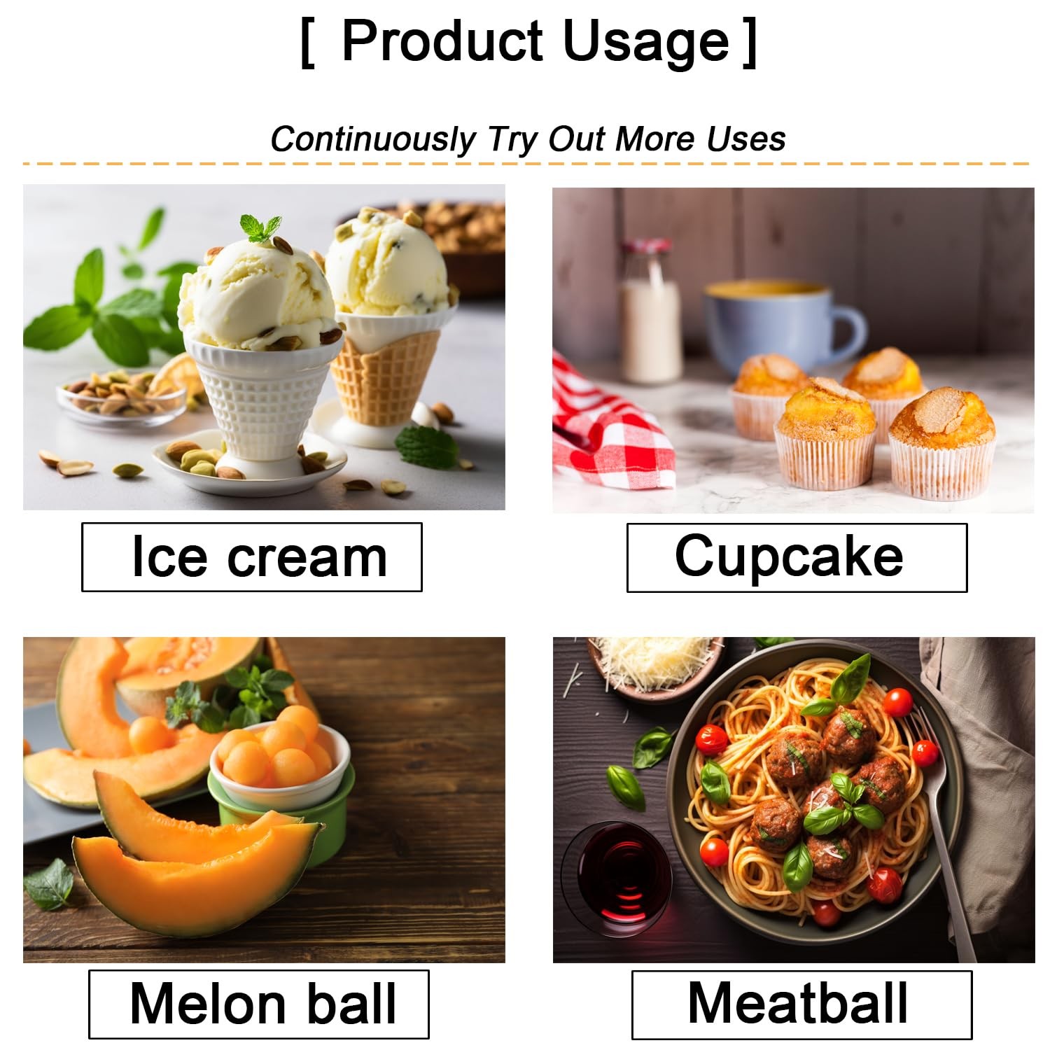 Saebye Mini Cookie Scoop 1 Tsp, Extra Small Dough Scoop, #110, Silver