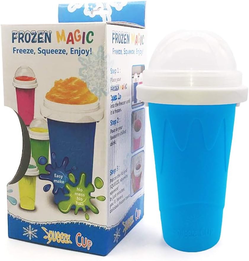 DIY Magic Quick Frozen Smoothies Slushie Maker Portable Ice Cup Double Layer