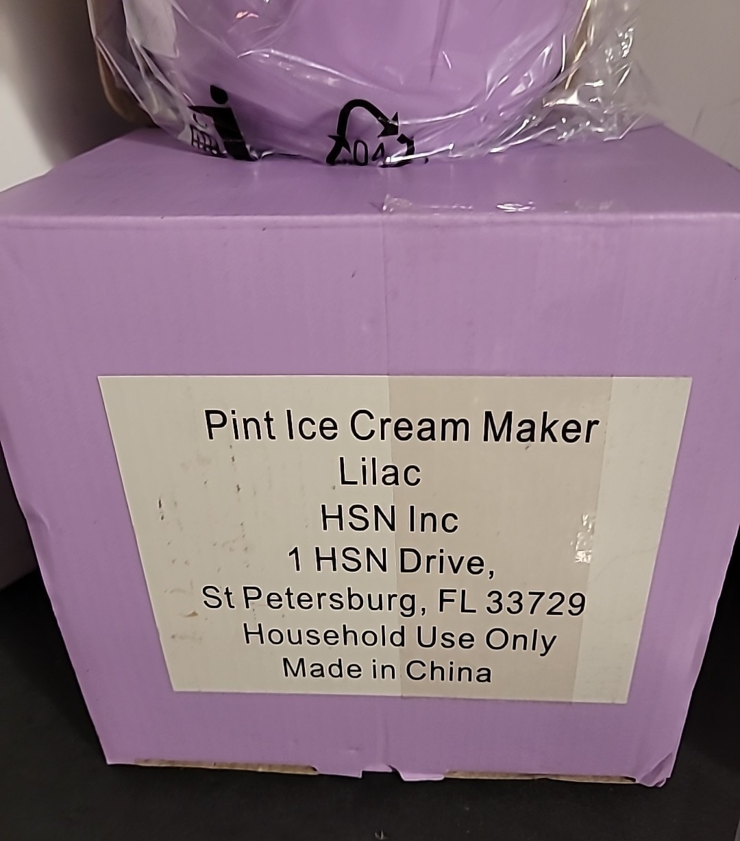 H S N Pint Ice Cream Maker Lilac Purple New Open Box BL520