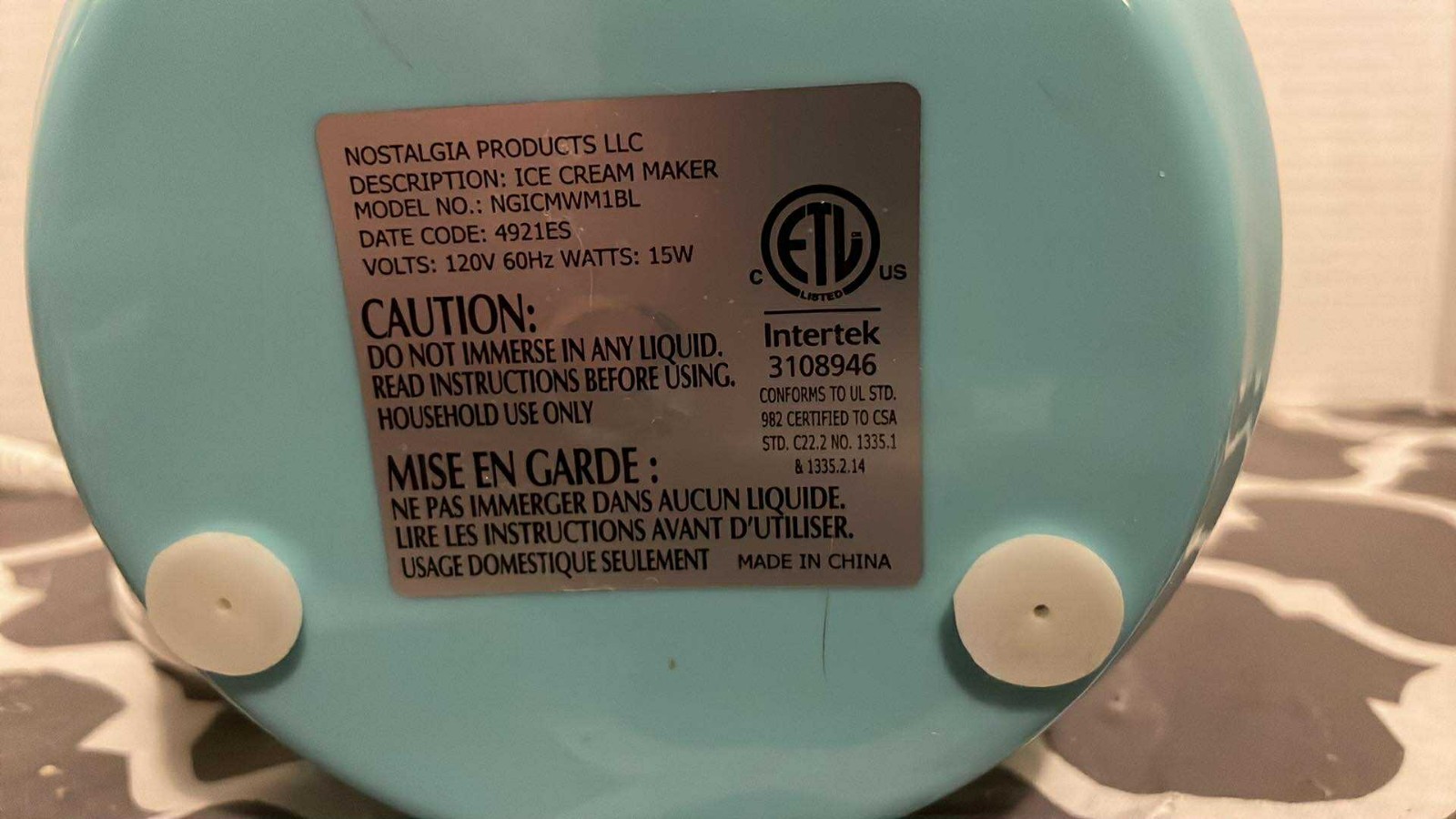 Nostalgia Electric Ice Cream Maker – Old Fashioned Soft Serve Ice Cream Machine