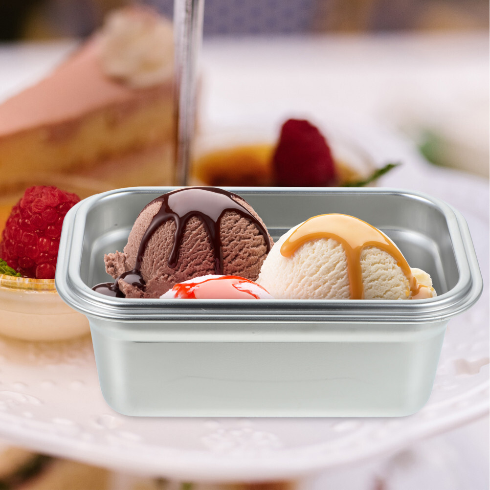 Fridge Ice Cream Container Maker Storage Box Tub Household Freezer Container