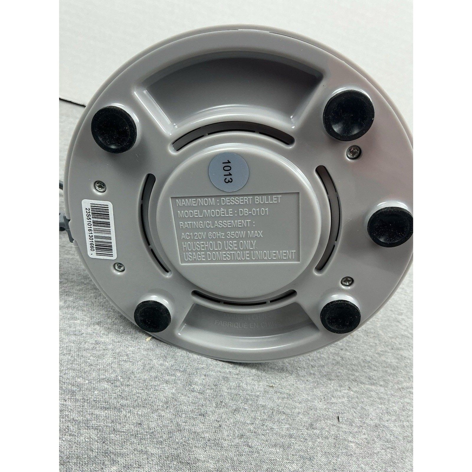 Magic Bullet Dessert Bullet DB-0101 Motor Base Tested Replacement Part Only