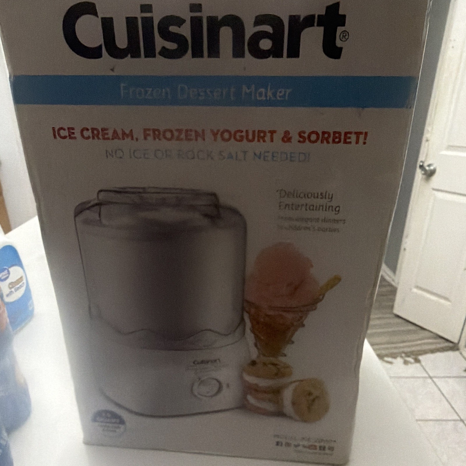 Cuisinart Frozen Dessert Maker ICE-21 1.5 Qt Ice Cream Sorbet Removable Bowl