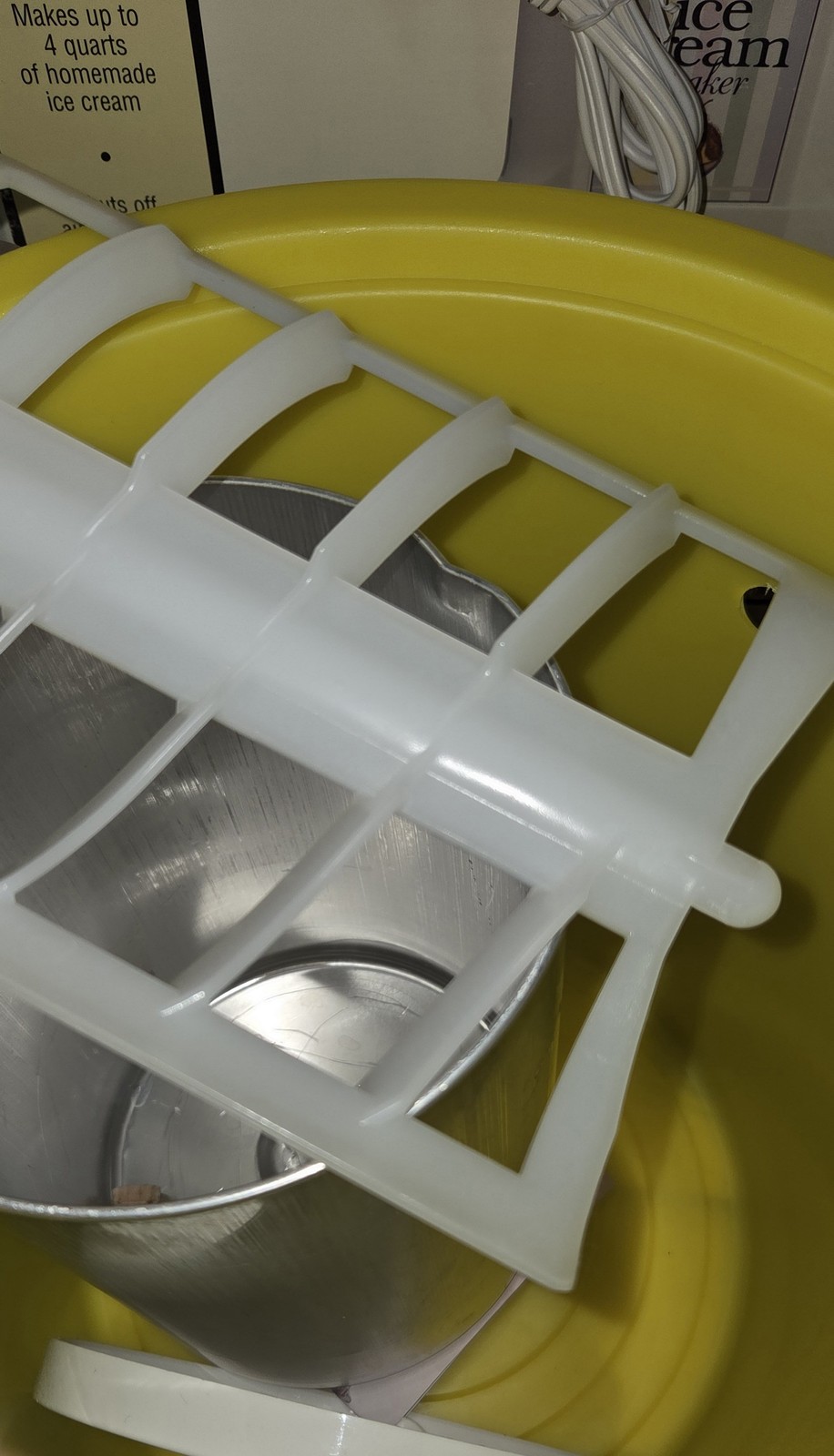 Rival 8420 Electric Ice Cream Maker Yellow
