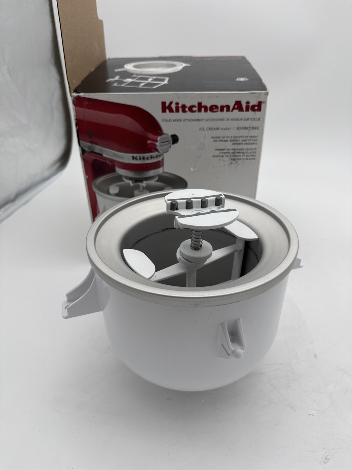 KitchenAid Ice Cream Maker Stand Mixer Attachment KAICA